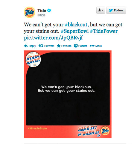 tide superbowl social media marketing example